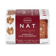 Galletas Nat Crackers Cramberry Nuez 80 g