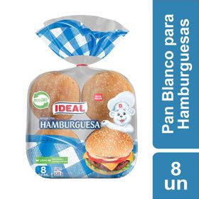 Pan Hamburguesa Ideal 520 g 8 un.