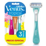 Máquina de Afeitar Venus Tropical Mujer 3 un.