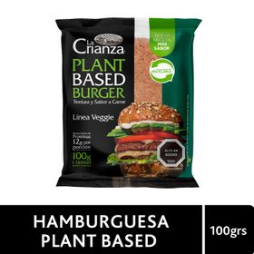 Hamburguesa Vegetal La Crianza Plant Based 100 g