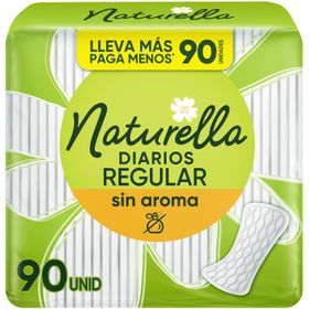 Protectores Diarios Naturella Sin Perfume 90 un.