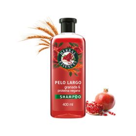 Shampoo Pelo Largo Herbal Classic Granada y Proteína Vegana 400 ml