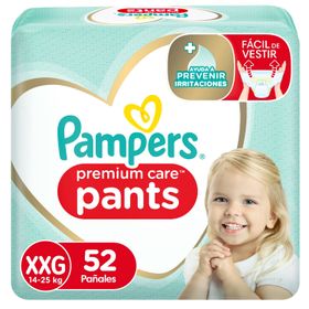 Pañales Pants Pampers Premium Care Talla XXG 52 un.
