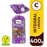 Pan Molde Castaño Integral Linaza 400 g