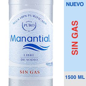 Agua Manantial sin Gas 1.5 L