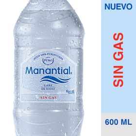 Agua Manantial sin Gas 600 ml