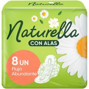 Toallas Higiénicas Naturella Con Manzanilla 8 un.