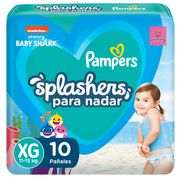 Pañales Para Piscina Pampers Splashers Talla G/XG 10 un.