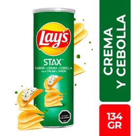 Papas Fritas Lay's Stax Crema y Cebolla 134 g