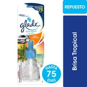 Aromatizante Glade Auto Sport Brisa Tropical Repuesto 7 ml