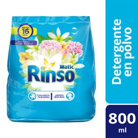 Detergente Polvo Rinso Hortencias 800 g
