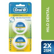 Hilo Dental Oral-B EssentialFloss Sabor Menta 2 un.