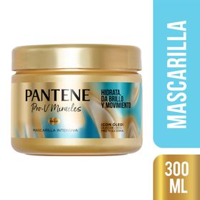 Mascarilla Pantene Pro-V Miracles Hidrata Brillo y Movimiento 300 ml