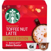 Café Cápsulas Starbucks Dolce Gusto Toffee Nut Latte 12 un.