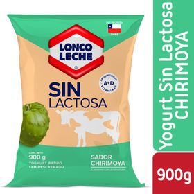 Yogurt Batido Loncoleche Sin Lactosa Chirimoya Bolsa 900 g