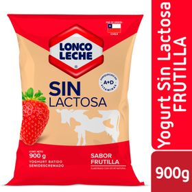 Yogurt Loncoleche Sin Lactosa Frutilla 900 g