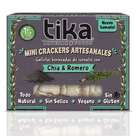 Galletas crackers Tika chía y romero 140 g