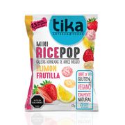 Galletas Tika Mini Rice Pop Limón Frutilla 15 g