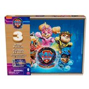 Paw Patrol Mighty 3 Puzzles Madera