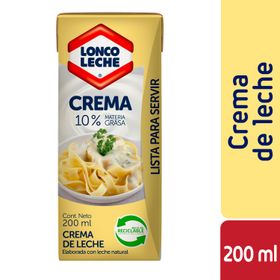 Crema de Leche Loncoleche Light 200 ml