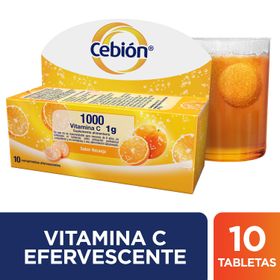 Cebion Efervescente 1 g 10 Comprimidos