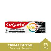 Pasta Dental Colgate Total 12 Carbón 75 ml