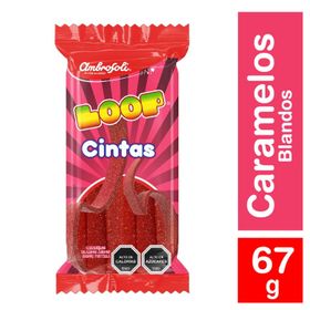 Gomitas Loop Cintas Frutilla 67 g