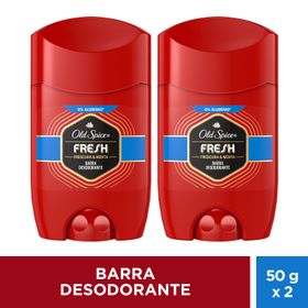 Desodorante Barra Old Spice Fresh 50 g 2 un.