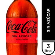 Bebida Coca-Cola Zero 3 L