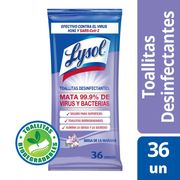 Toallitas Desinfectantes Lysol Bio Brisa Mañana 36 un.