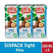 Pack 6 un. Néctar Watt's Light Piña 200 cc