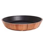 Bowl Servir Negro Madera 40 cm La Hacienda