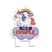 Vela Cumpleaños Unicornio 1 un.