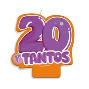 Vela Cumpleaños Veinte y Tantos 1 un.