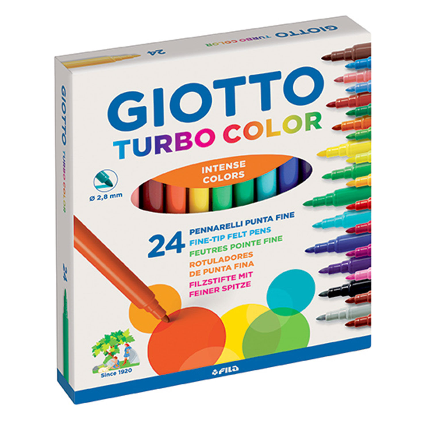 Marcador Giotto Bebé 12 colores