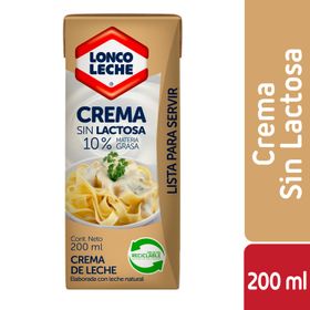 Crema sin lactosa 200 ml