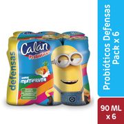 Pack 6 un. Bebida Láctea Calán Probióticos Multifruta 90 ml