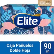 Pañuelos Facial Elite Doble Hoja Individual 90 un.