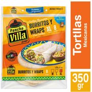 Tortillas Pancho Villa XL 350 g 8 un.