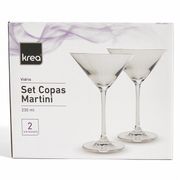 Set 2 copas Martini 230 ml