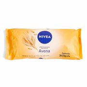 Flow Pack Nivea Jabón Avena 125 g 3 un.