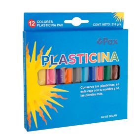 Plasticina Pax 12 Colores 216 g