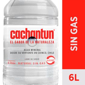 Agua Mineral Cachantun Sin Gas 6 L