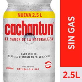 Agua Sin Gas Cachantún 2.5 L