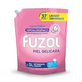 Detergente Líquido Fuzol Piel Delicada Doypack 3 L