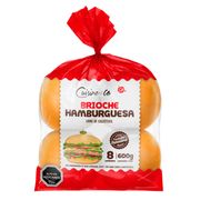 Pan Hamburguesa Cuisine & Co Brioche 600 g 8 un.