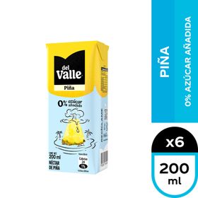 Pack 6 un. Néctar Piña 0% Azúcar Añadida 200 ml