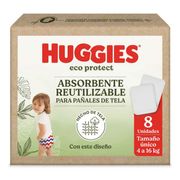 Absorbentes Reutilizables Huggies Eco Protect Para Pañales de Tela Talla Única 8 un.