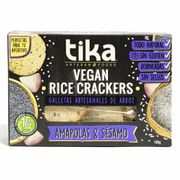 Galletas Tika Vegan Rice Crackers Amapola 100 g