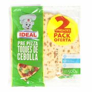 Pre Pizza Ideal Toques de Cebolla 500 g 2 un.